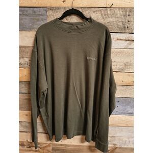 Columbia Men's Size XXL Green Long Sleeve Mock Turtleneck